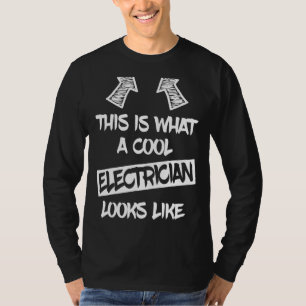 Mens Cool Electrician Electricians Electronics Sa T-Shirt