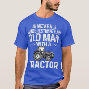 Mens Cool Farmer Never Underestimate An Old Man Wi T-Shirt