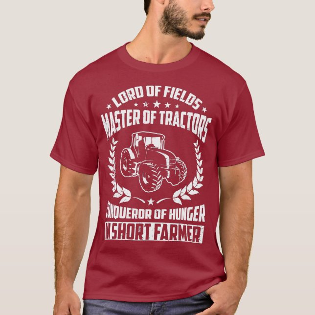 Mens Cool  Funny Local Farmer Sayings Tractor T-Shirt (Front)