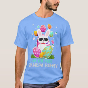Mens Cool Grandpa Kawaii Cute Bunny Egg Happy East T-Shirt