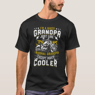 Mens Cool grandpa motorcycle idea T-Shirt