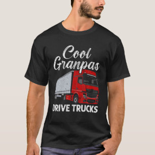 Mens Cool Grandpas Drive Trucks Truck Driver Proud T-Shirt