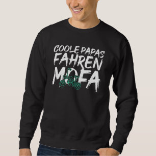 Mens Cool Papas Riding Moped Motorbike Sweatshirt