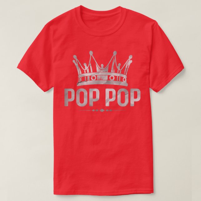Mens Cool Pop pop King Crown American Patriotic US T-Shirt (Design Front)
