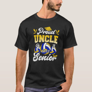 Mens Cool Proud Uncle of a 2023 Volleyball Senior  T-Shirt