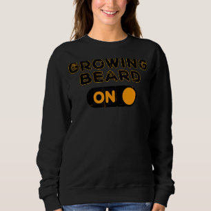 Mens Cool Statement Facial Hair Beard Growth Mascu Sweatshirt