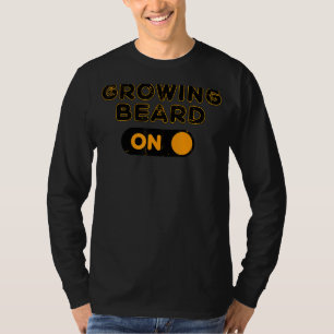 Mens Cool Statement Facial Hair Beard Growth Mascu T-Shirt