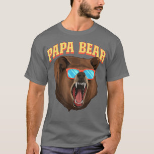 Mens Cool Sunglasses Animal Dad Bear Family Daddy T-Shirt
