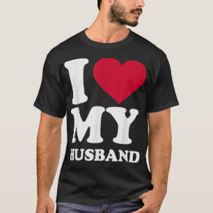 Mens Cool Vintage Style I Love My Hot Husband T-Shirt