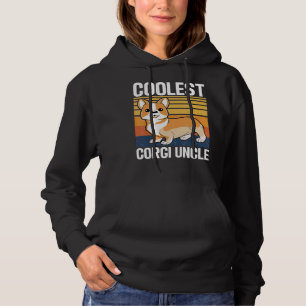 Mens Coolest Corgi Uncle Corgi Dog For Uncle Hoodie