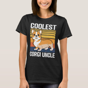 Mens Coolest Corgi Uncle Corgi Dog For Uncle T-Shirt