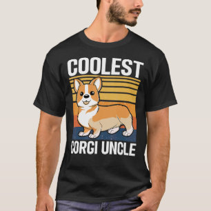 Mens Coolest Corgi Uncle Corgi Dog For Uncle T-Shirt