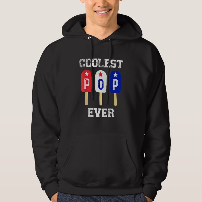 Mens Coolest Pop Ever Popsicle Men Best Dad Ever C Hoodie (Front)