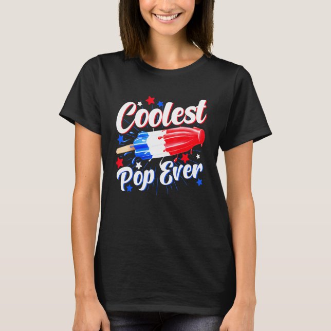 Mens Coolest Pop Ever Popsicle Retro Bomb 4th Of J T-Shirt (Front)