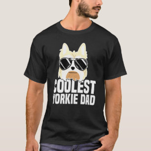 Mens Coolest Yorkie Dad Yorkshire Terrier Dog T-Shirt