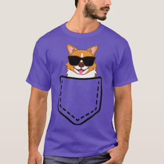 Mens Corgi  Corgi In Pocket  Cute Corgi Dad Gift f T-Shirt
