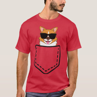 Mens Corgi  Corgi In Pocket  Cute Corgi Dad Gift f T-Shirt