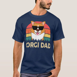 Mens Corgi Dad Cute Corgi Gift for Lovers T-Shirt