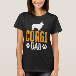 Mens Corgi Dad Dog Daddy Corgi Father Day T-Shirt