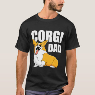 Mens Corgi Dad Pembroke Welsh Corgi Graphic T-Shirt