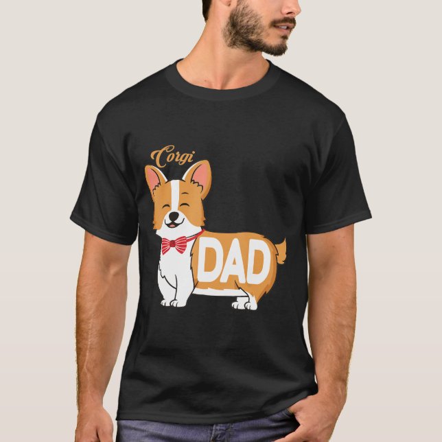 Mens Corgi Dad T  T-Shirt (Front)