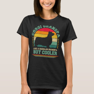 Mens Corgi Dog Vintage Corgi Grandpa Father's Da T-Shirt