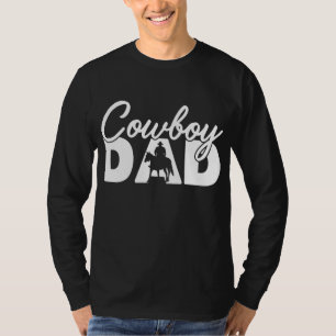 Mens Cowboy Papa Funny Cowboy Dad Father Gift  T-Shirt