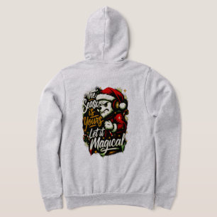 Men's Cozy Christmas Bear DJ Holiday Hoodie