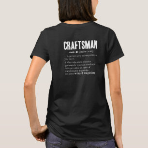 Mens Craftsman Definition Mechanic Dictionary Craf T-Shirt