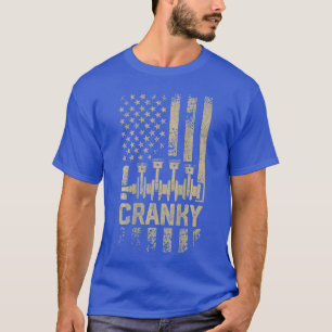 Mens Cranky Car Engine Crankshaft Funny Mechanics T-Shirt