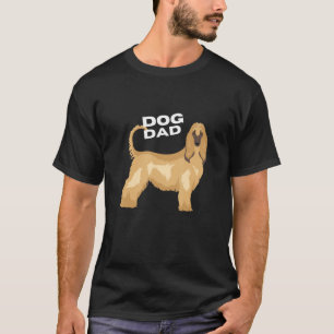 Mens Cream Afghan Hound Dog Dad Man T-Shirt