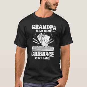 Mens Cribbage Board Player Card Game Rules Crib Pl T-Shirt