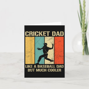 Mens Cricket Sport Quote For A Cricket Dad  Card