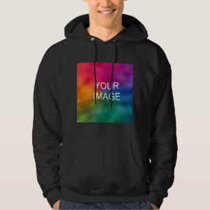 Men's Custom Add Image Logo Template Basic Hoodie
