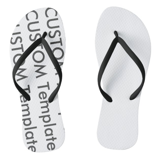 black thin strap flip flops