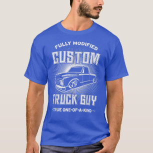 Mens Custom Truck Guy Funny Classic Lowrider Picku T-Shirt
