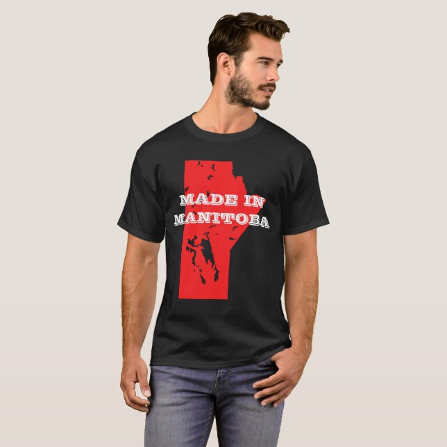 Men's Customisable Made in Manitoba T-Shirt (Front Full)