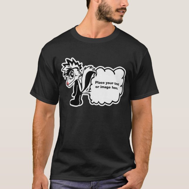 Men's Customisable Skunk Shirt. T-Shirt (Front)