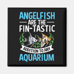 Mens cute angelfish fish owner aquarium fish lover magnet