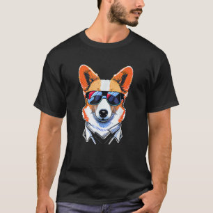 Mens  Cute Corgi Cool Pembroke Welsh Corgi Fathers T-Shirt