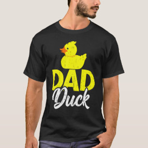 Mens Cute Duckling Duckies   Dad Duck Father's Day T-Shirt