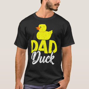 Mens Cute Duckling Duckies   Dad Duck Father's Day T-Shirt