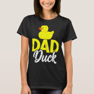 Mens Cute Duckling Duckies   Dad Duck Father's Day T-Shirt