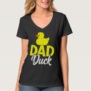 Mens Cute Duckling Duckies Dad Duck Father's Day T-Shirt