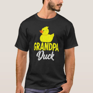 Mens Cute Duckling Duckies Grandpa Duck Father's T-Shirt