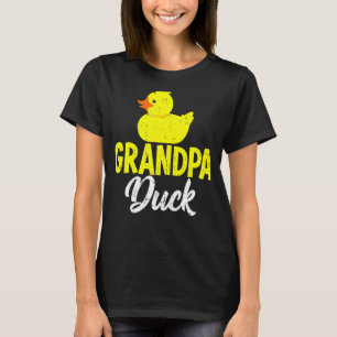 Mens Cute Duckling Duckies Grandpa Duck Father's T-Shirt
