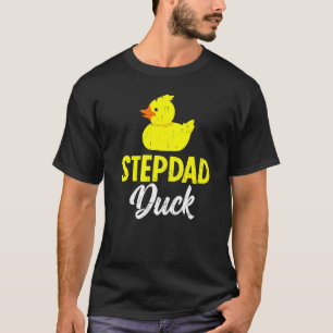 Mens Cute Duckling Duckies Stepdad Duck Father's T-Shirt