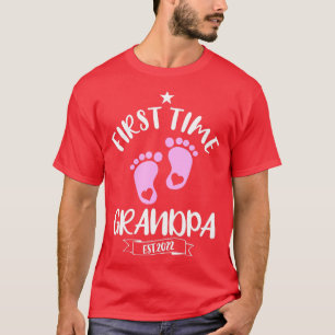 Mens Cute First Time Grandpa 2022 Promoted To Gran T-Shirt
