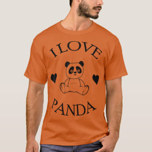 Mens Cute I Love Panda Gifts Bear Lover 1342 T-Shirt
