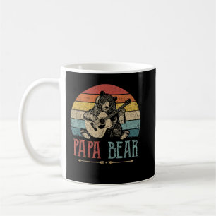 Mens Cute Papa Bear Vintage Father's Day Retro Dad Coffee Mug